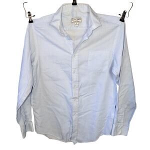 Jos A Bank Mens Dress Shirt Collared Long Sleeves Button Down Blue Checked Sz 20